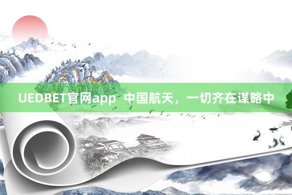 UEDBET官网app  中国航天，一切齐在谋略中